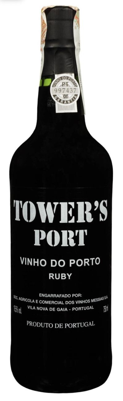 Портвейн Tower's Port Vinho do Porto Ruby солод. черв. 19.5% 0.75 л